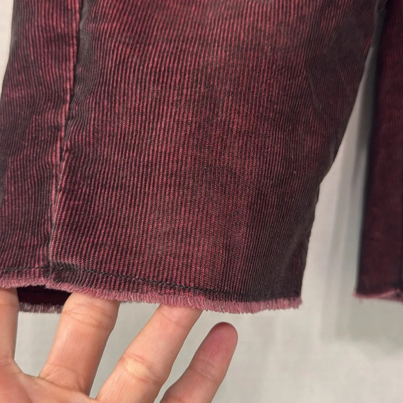 Erik Ellington Krew Short in Maroon Velvety Corduroy Knee Length Size 28 - Picture 5 of 11
